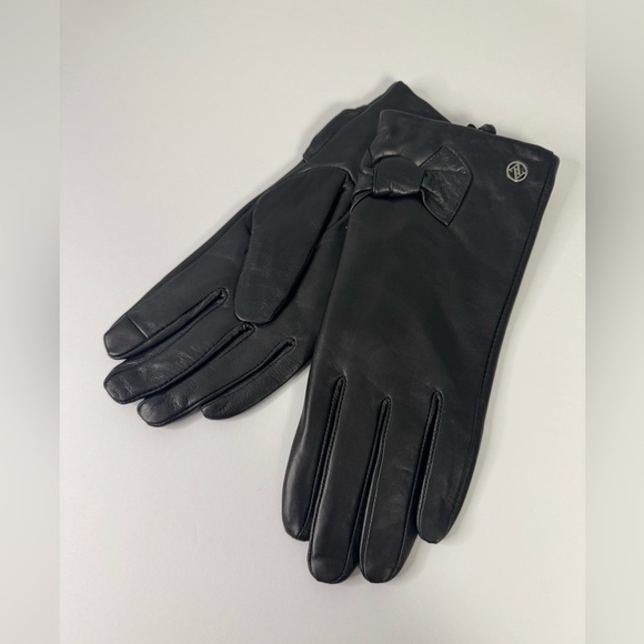 Black Leather Gloves Sz L / XL NWT - Picture 2 of 7